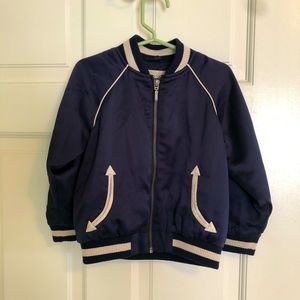 Stella McCartney Kids Navy Bomber Jacket
